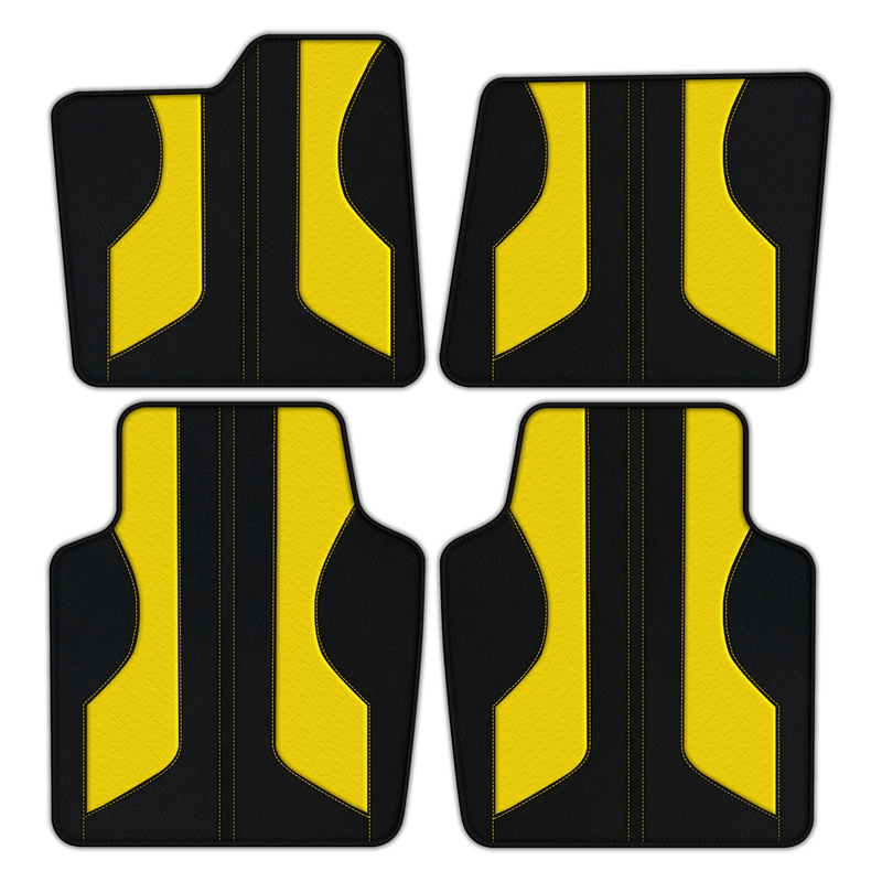 Customizable Leather Floor Mats with Pattern ER56 V2 Edition for Ferrari Purosangue (2023-2024)