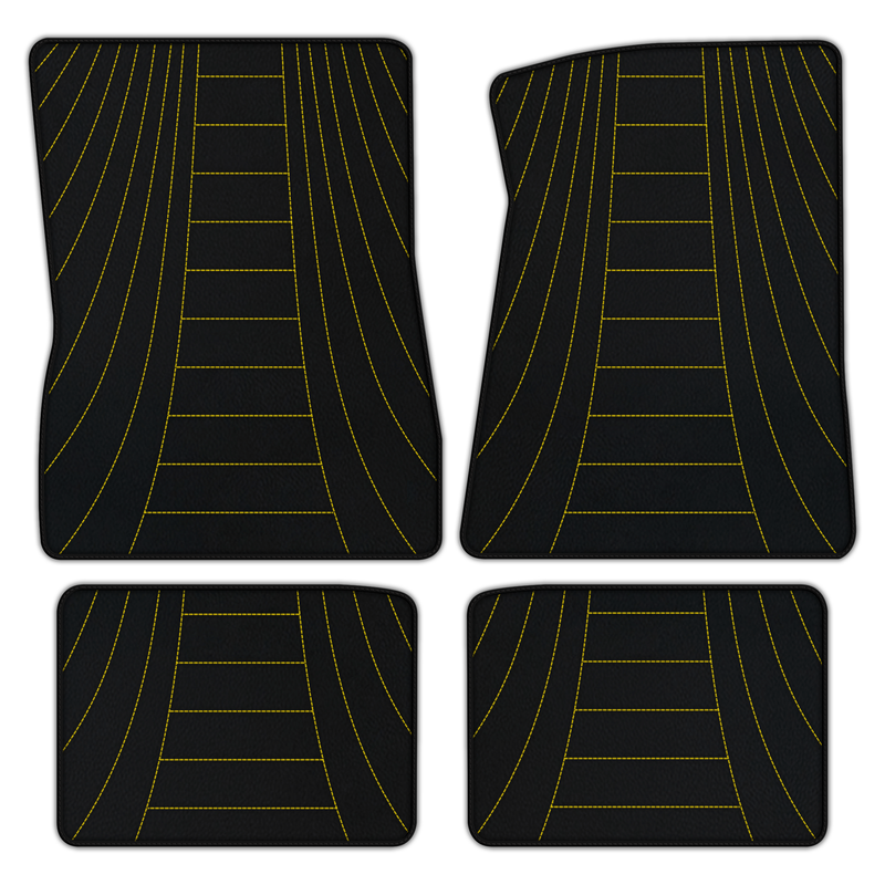 Customizable Leather Floor Mats with AW18 Pattern for Lincoln Town Car (1980-2011)