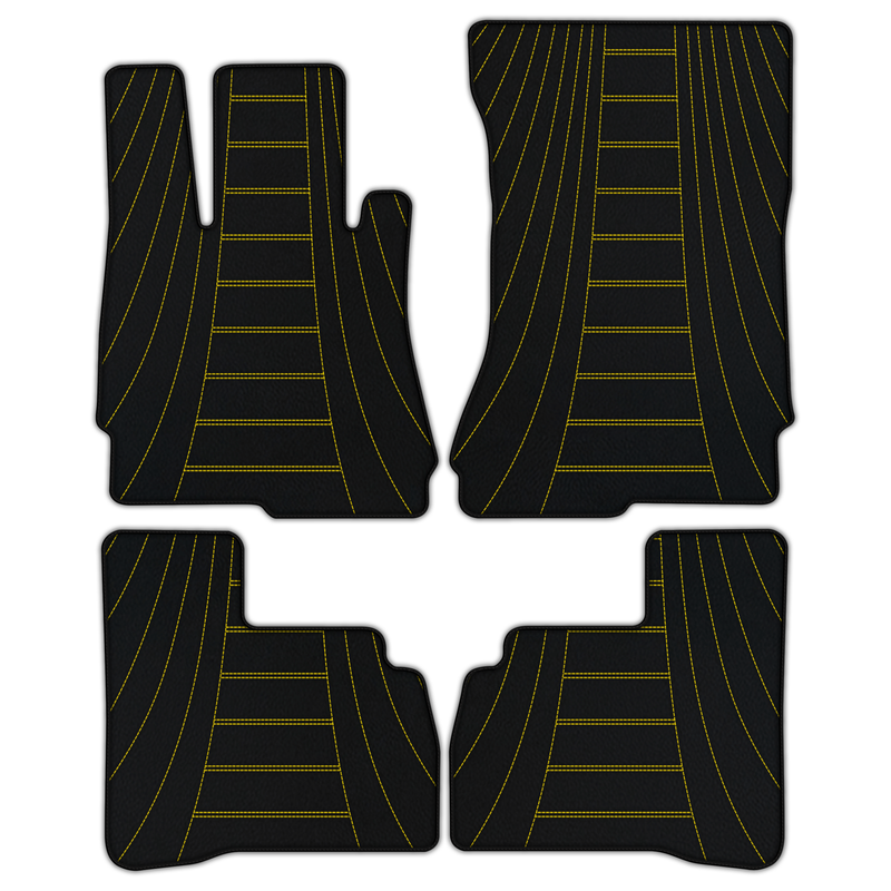 Customizable Leather Floor Mats with AW17 Pattern for Mercedes Benz S-Class W222 (2013-2020) Short Wheelbase