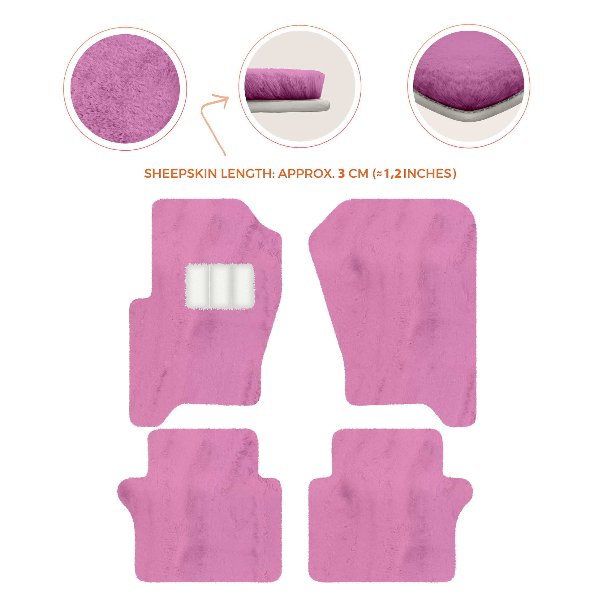 Luxury Sheepskin Floor Mats for Your Range Rover Sport 2005-2010