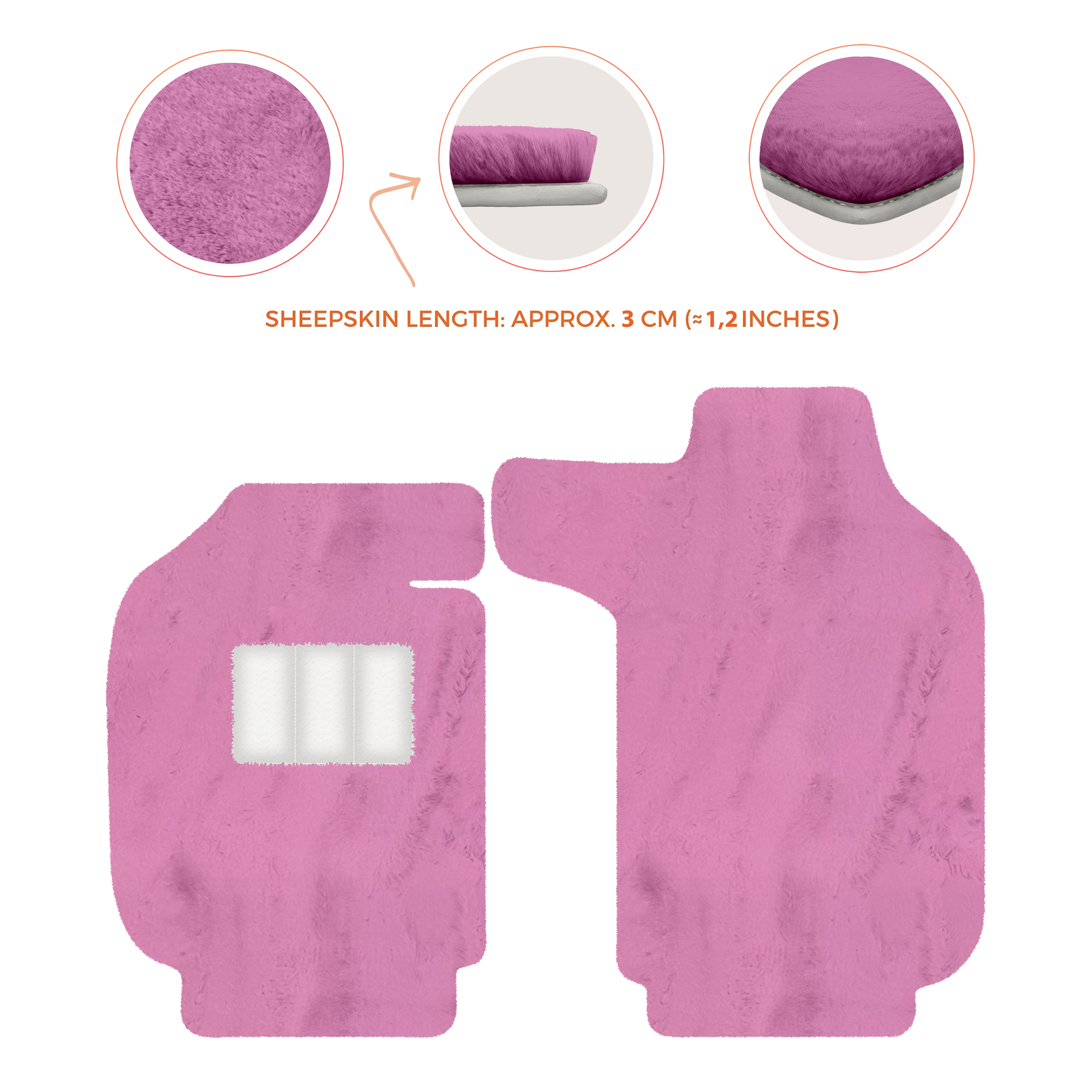 Luxury Sheepskin Floor Mats for Porsche 911 - 992 (2019-2026)