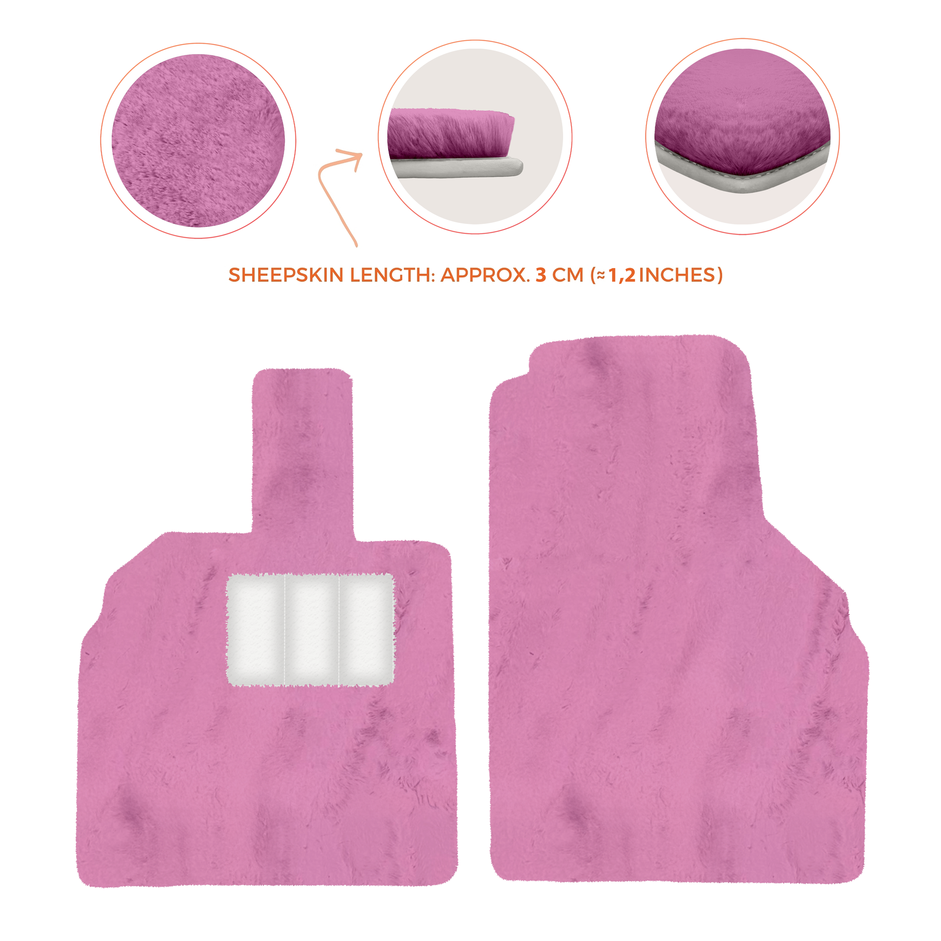 Premium Sheepskin Floor Mats for Lamborghini Aventador (2012-2022)