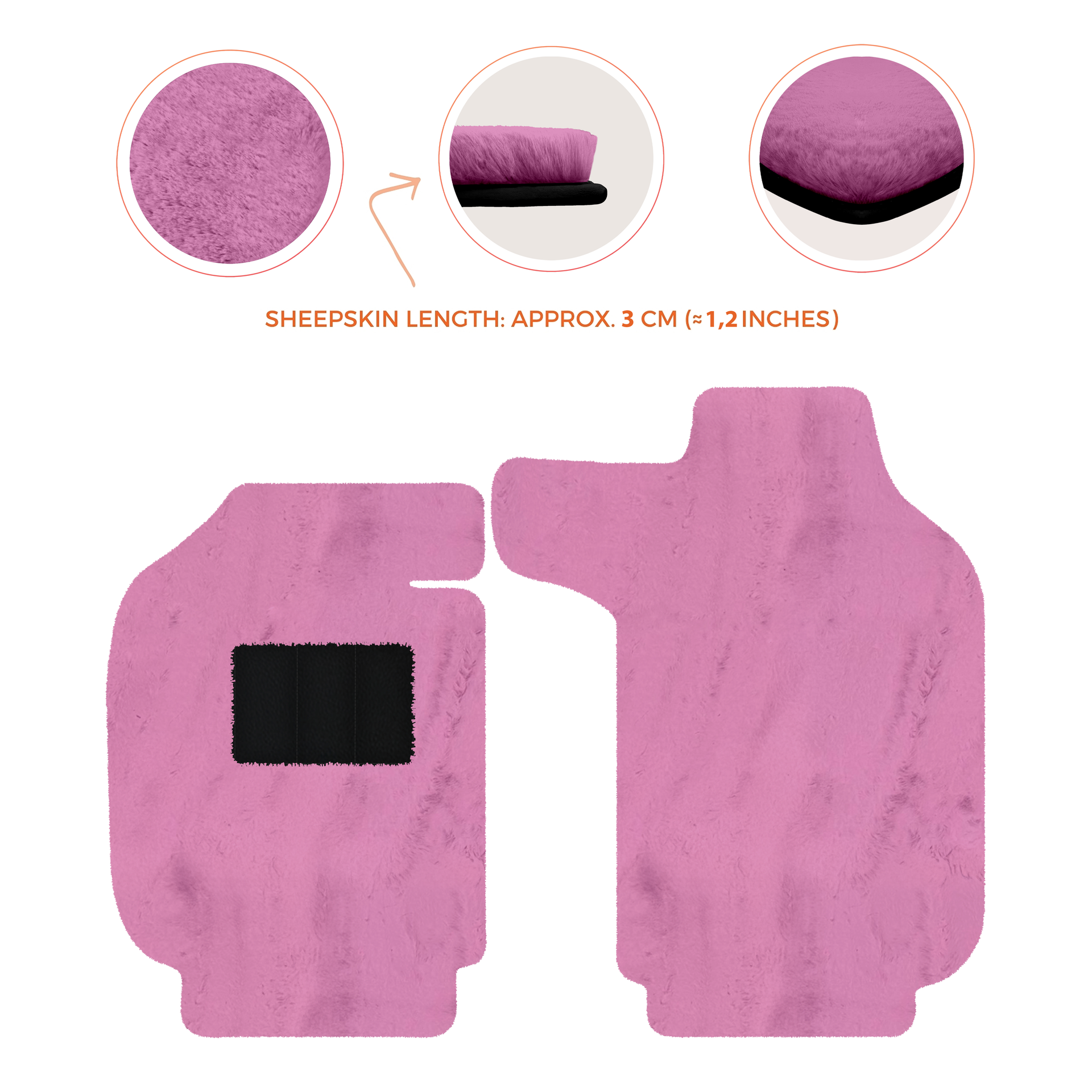 Luxury Sheepskin Floor Mats for Porsche 911 - 992 (2019-2026)