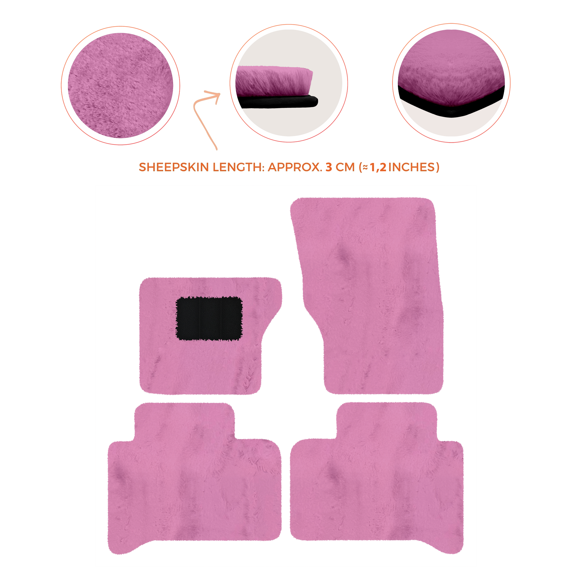 Luxury Sheepskin Floor Mats for Range Rover Velar (2017-2024)