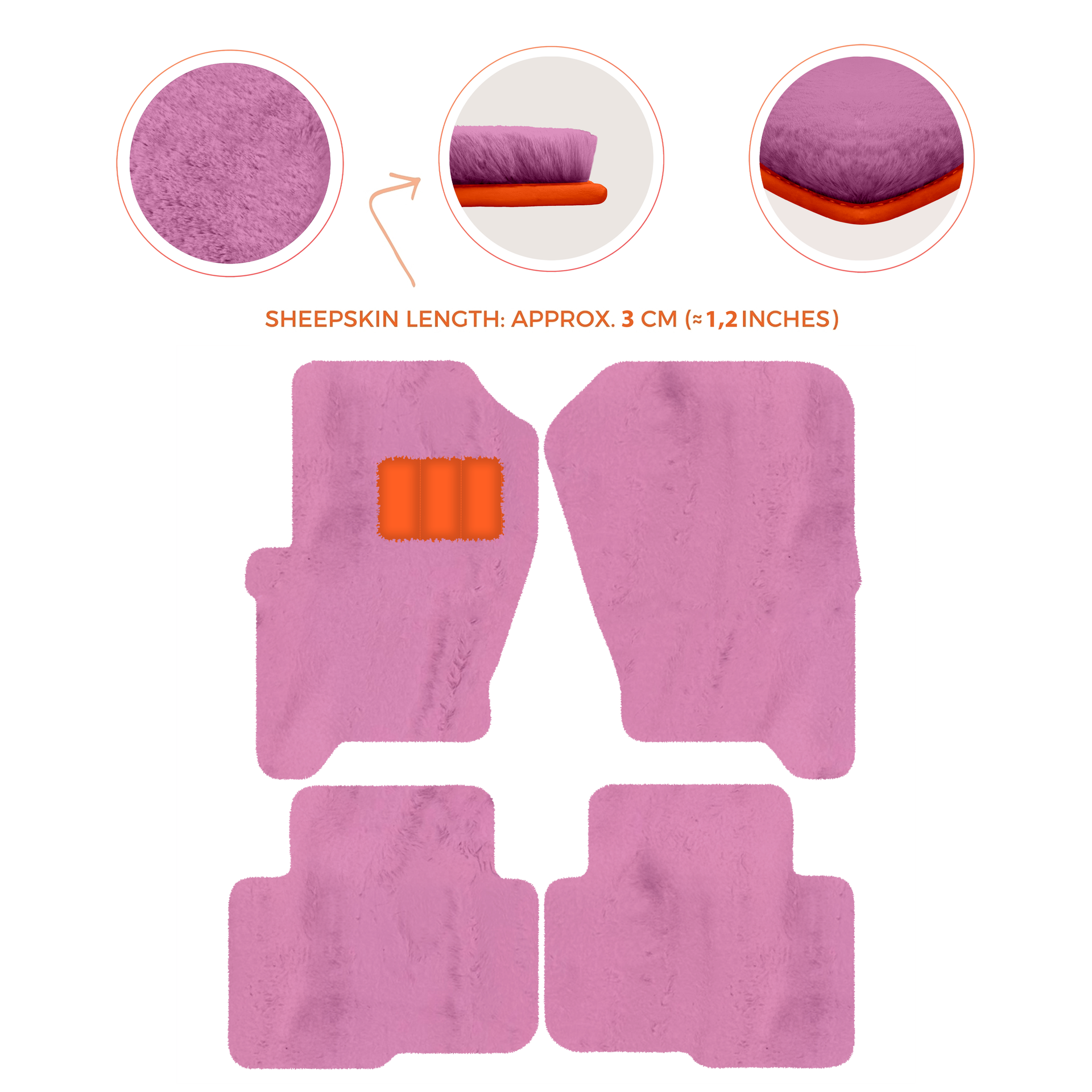 Premium Sheepskin Floor Mats for Land Rover Freelander (2007-2012)