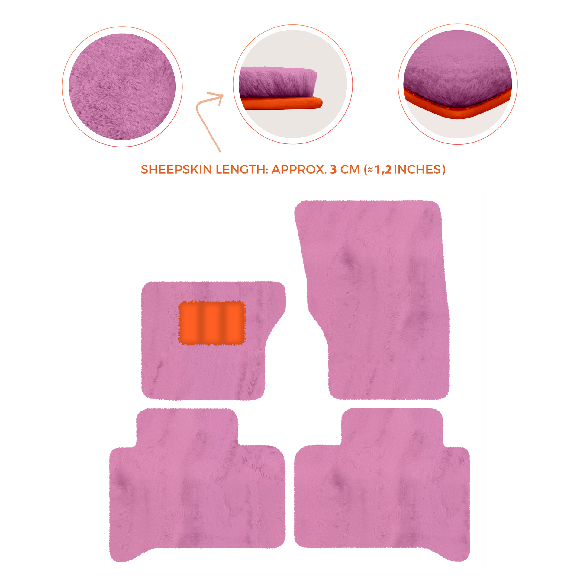 Luxury Sheepskin Floor Mats for Range Rover Velar (2017-2024)