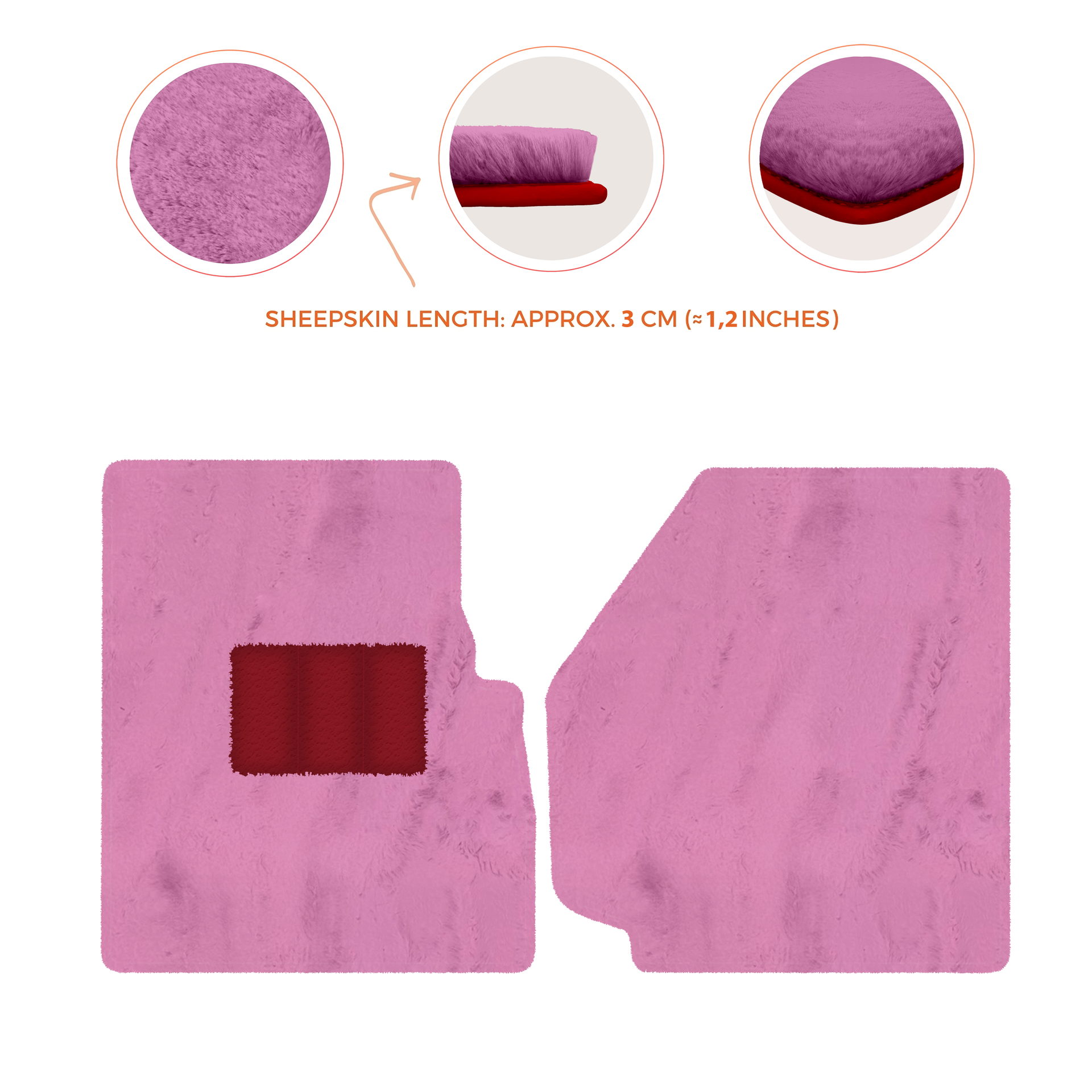 Premium Sheepskin Floor Mats for Land Rover Discovery (2004-2009)