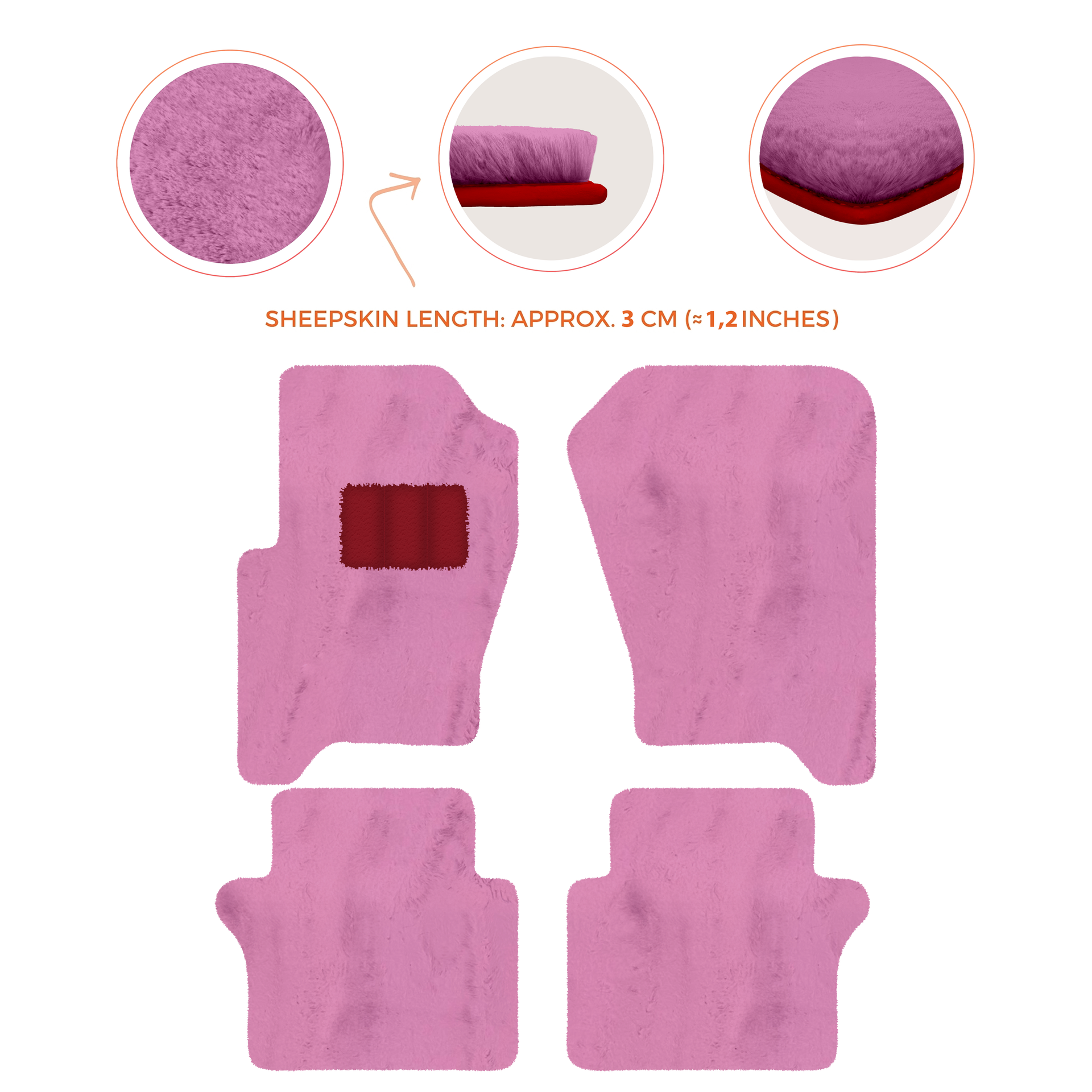 Luxury Sheepskin Floor Mats for Your Range Rover Sport 2005-2010