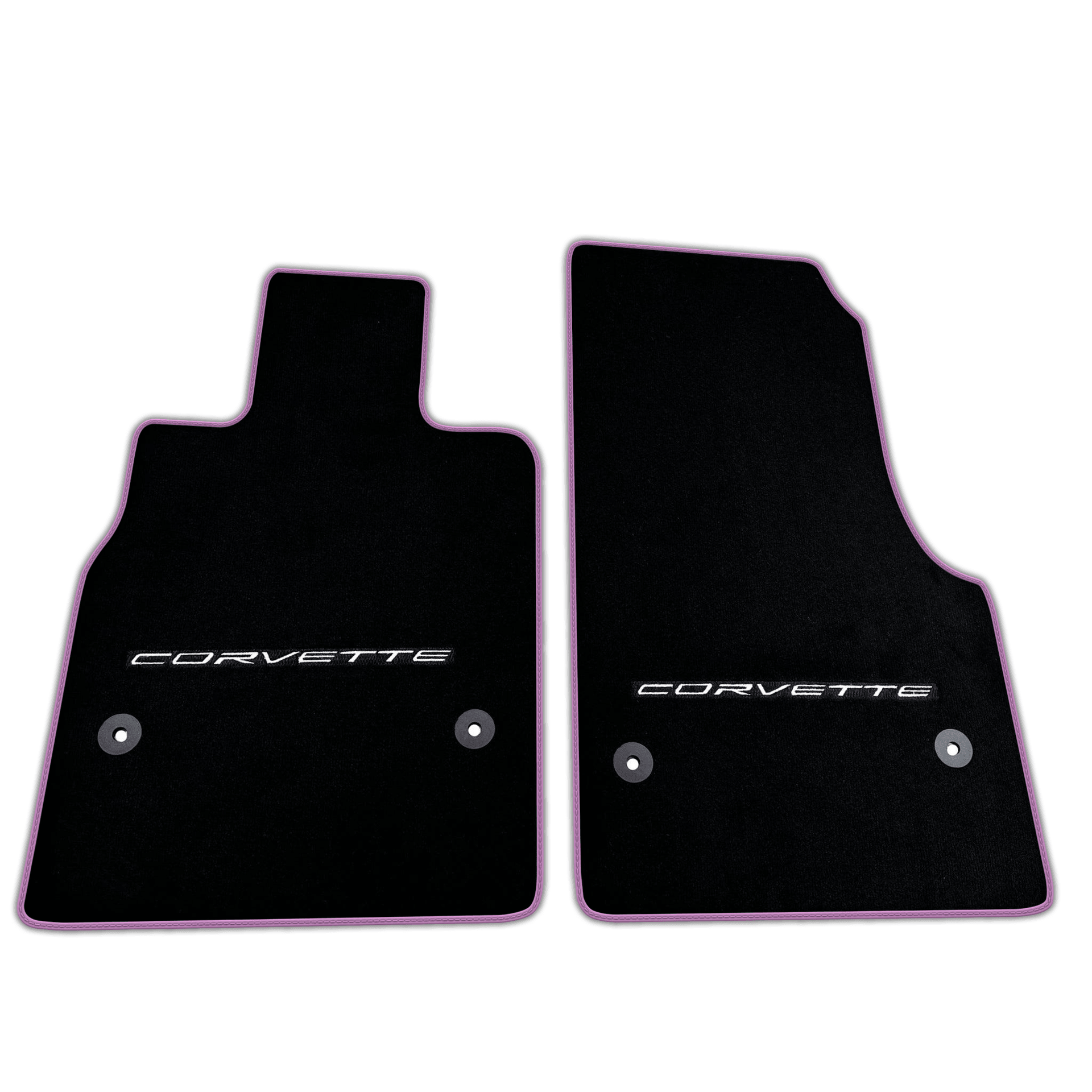 Black Floor Mats for Chevrolet Corvette C8 (2020-2024) | Various Trim Colors