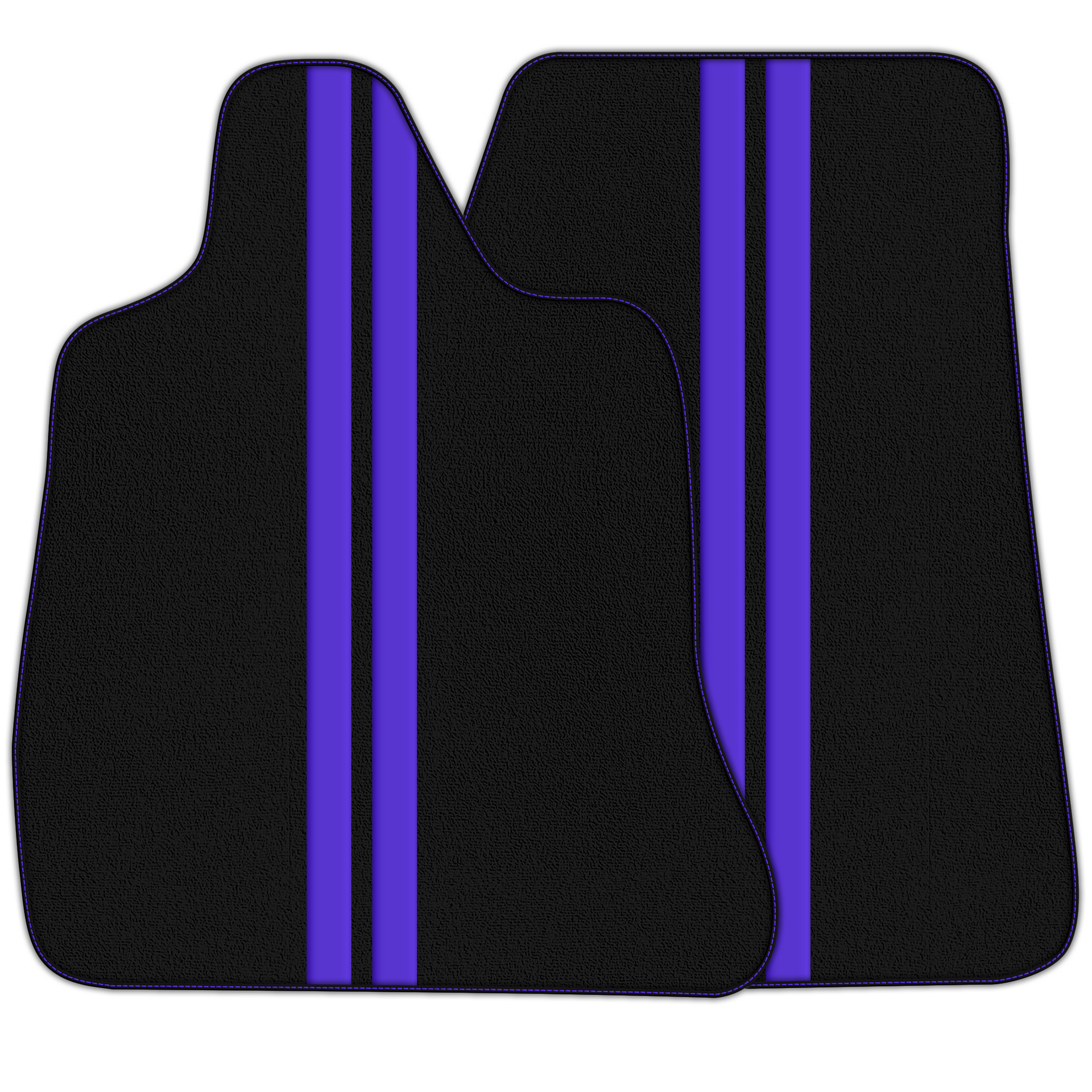 Premium Black Leather-Line Floor Mats for Chevrolet C8 (2020-2024)