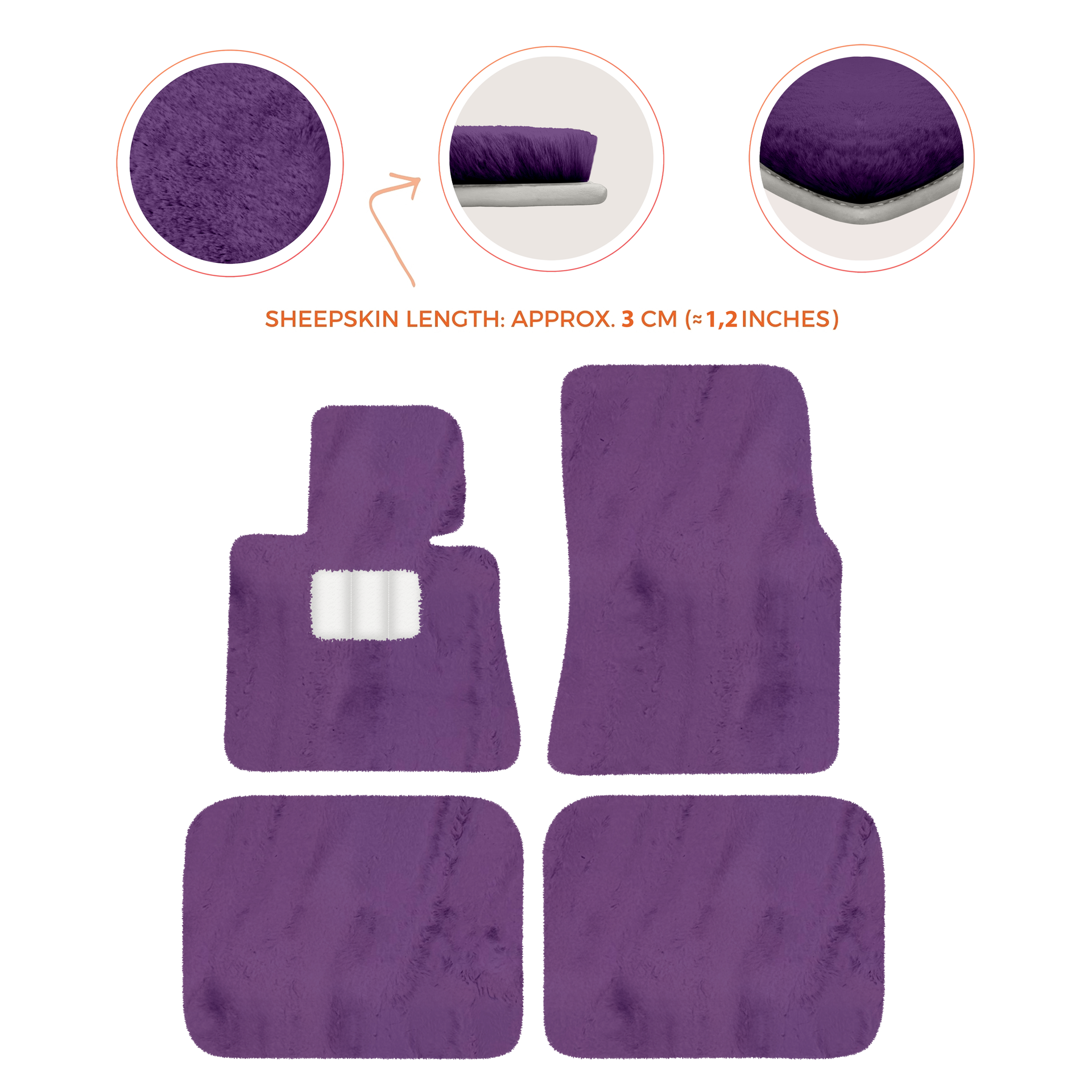 Luxury Sheepskin Floor Mats for Rolls-Royce Ghost Series I (2010-2014)