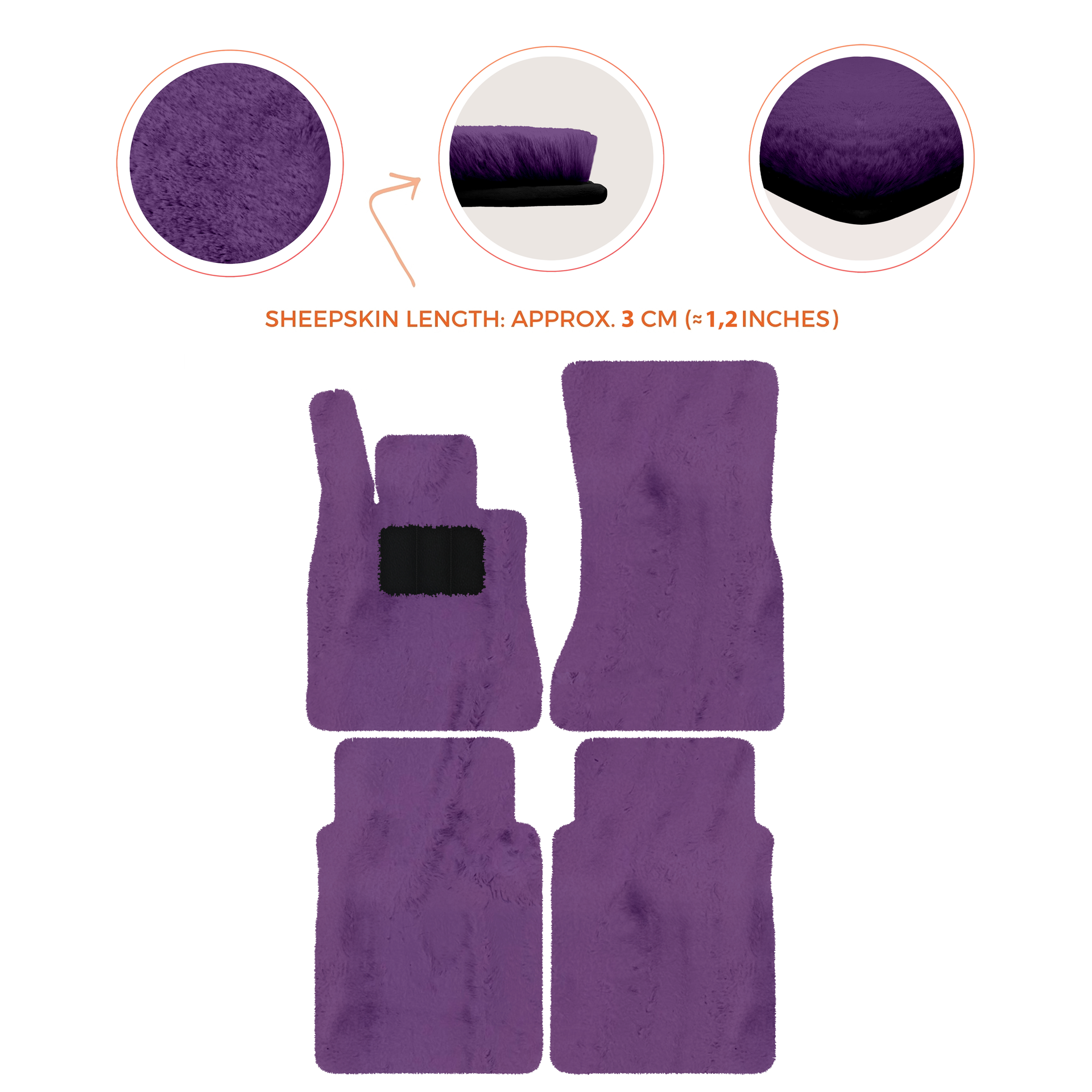 Luxury Sheepskin Floor Mats for Mercedes-Benz G-Class W463 (2018-2023)