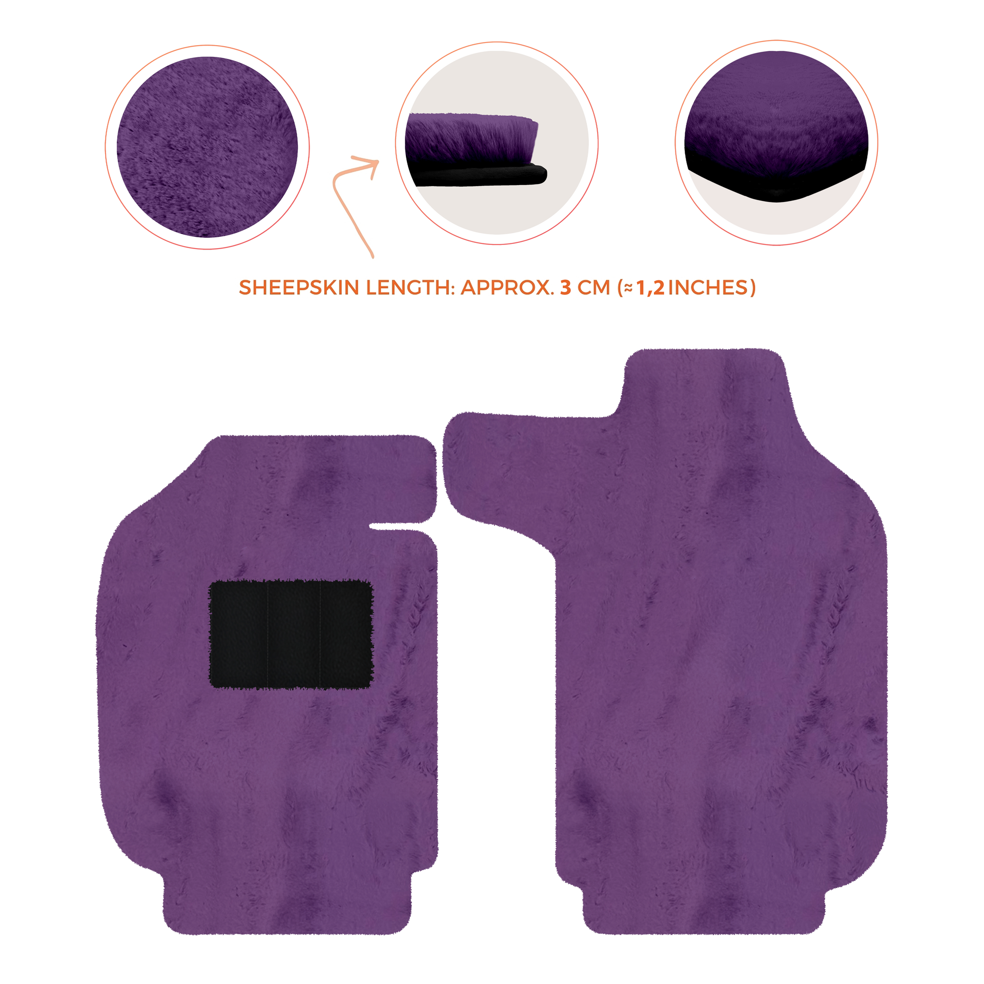 Luxury Sheepskin Floor Mats for Porsche 911 - 992 (2019-2026)