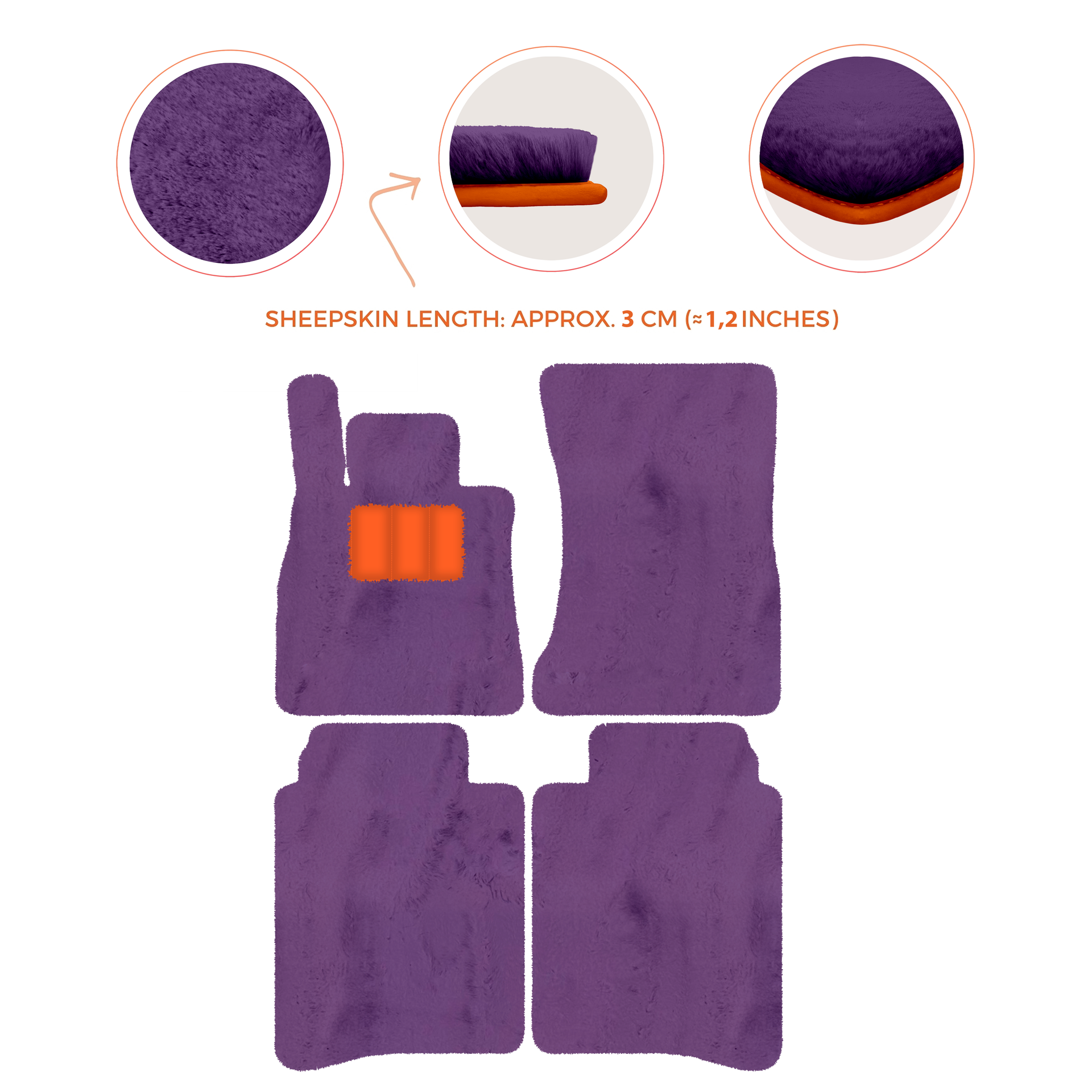 Luxury Sheepskin Floor Mats for Mercedes-Benz S-Class X222 | 2015-2021