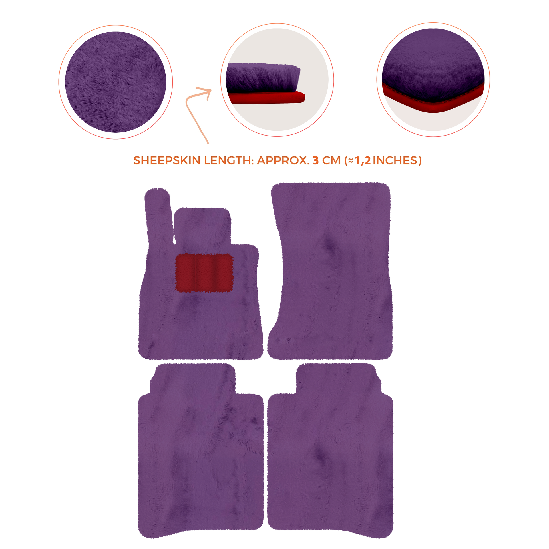 Luxury Sheepskin Floor Mats for Mercedes-Benz S-Class X222 | 2015-2021