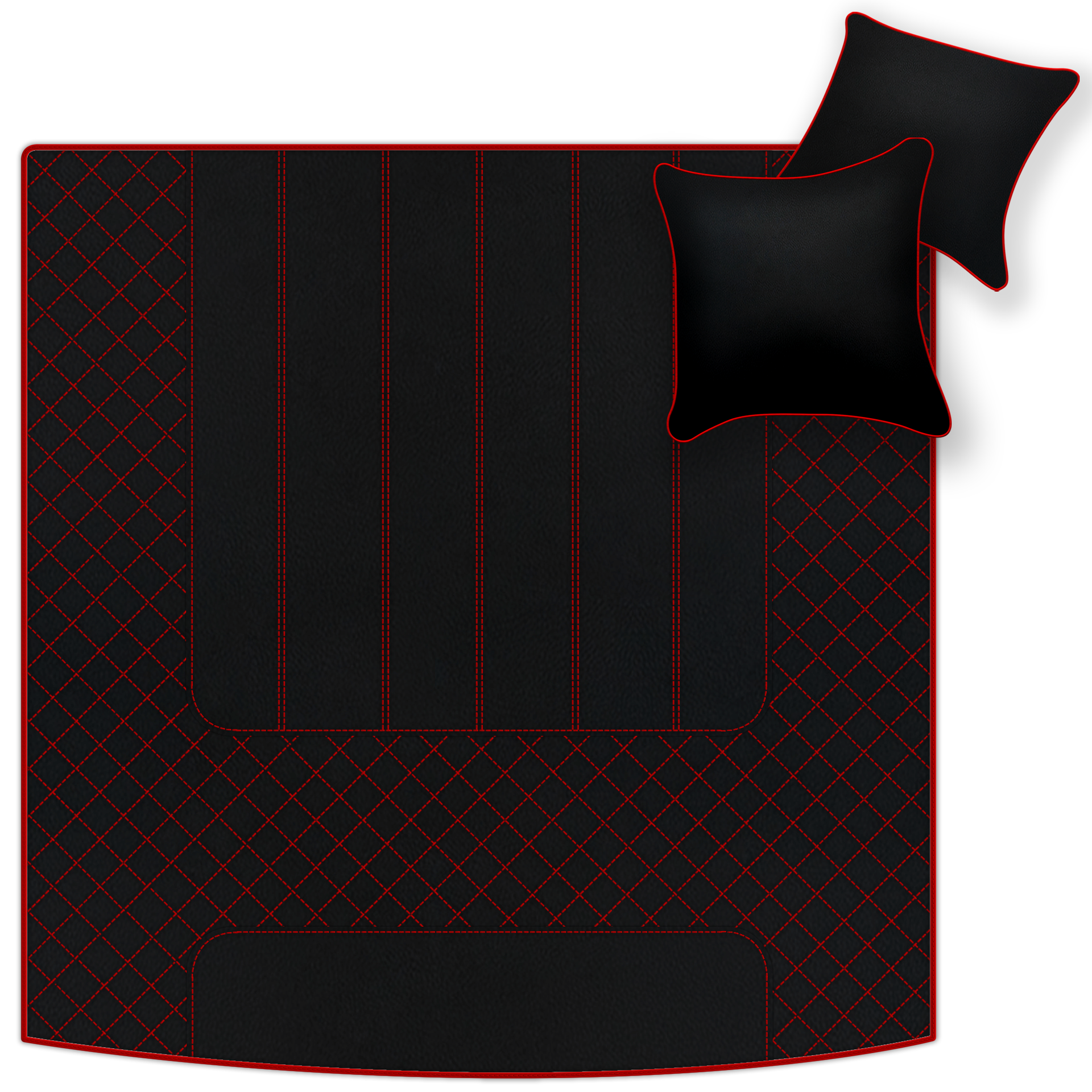 Tappetini in pelle personalizzabili con motivo Divario per Bentley Mulsanne (2010-2020) - AutoWin