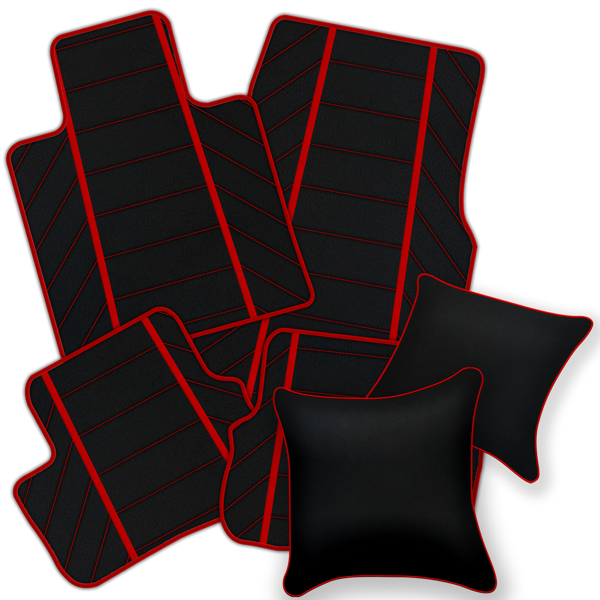 Luxury Black Leather Floor Mats for Rolls Royce Dawn 2016-2023