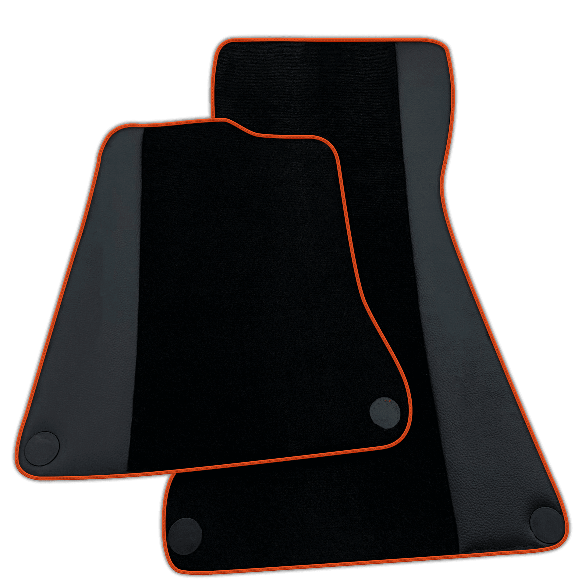 Black Floor Mats for McLaren 570S (2015-2021) with Leather