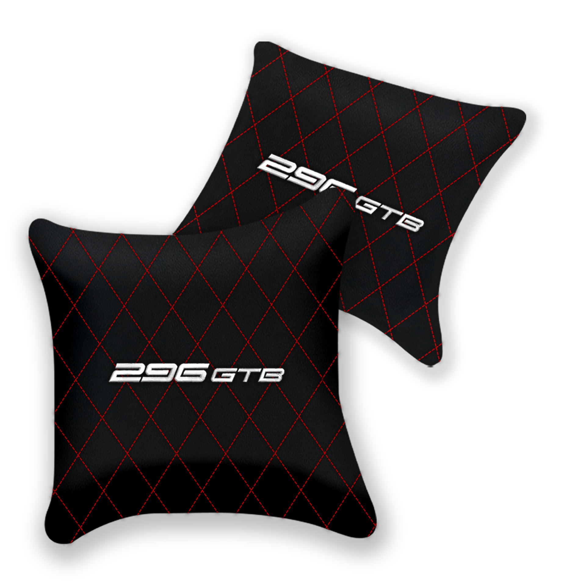 Custom Black Leather Pillows for Ferrari GTC4 Lusso - Set of 2