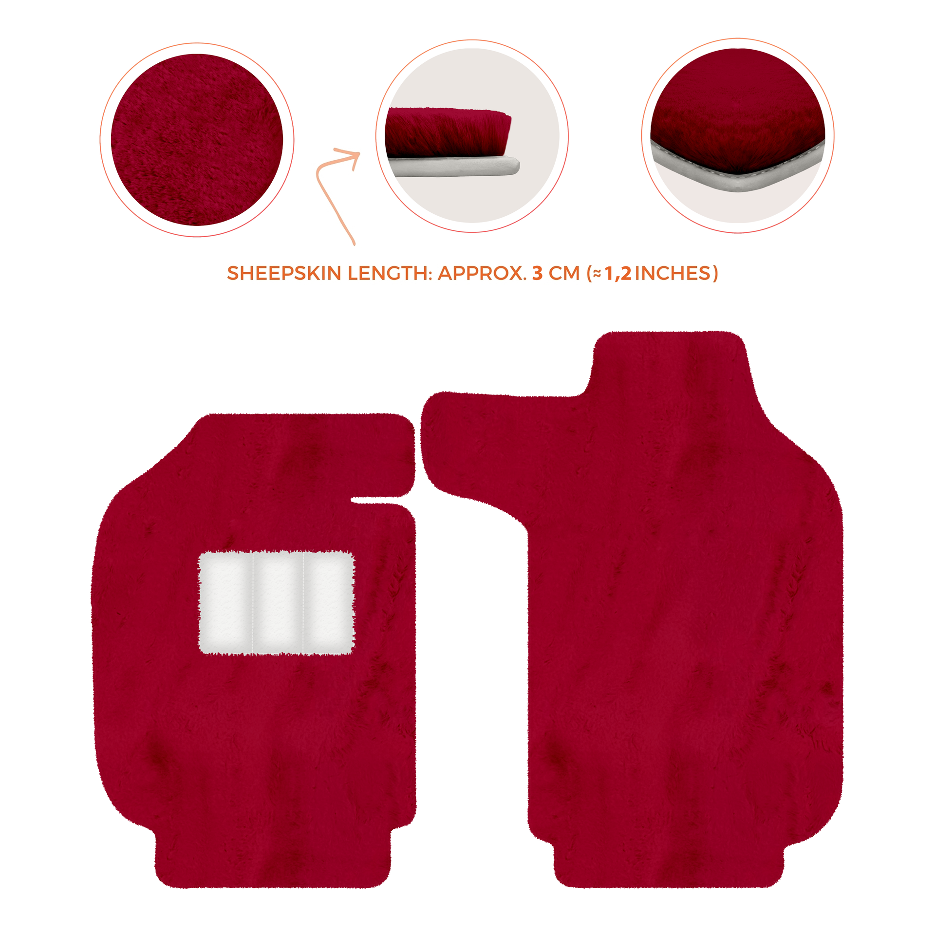 Luxury Sheepskin Floor Mats for Porsche 911 - 992 (2019-2026)