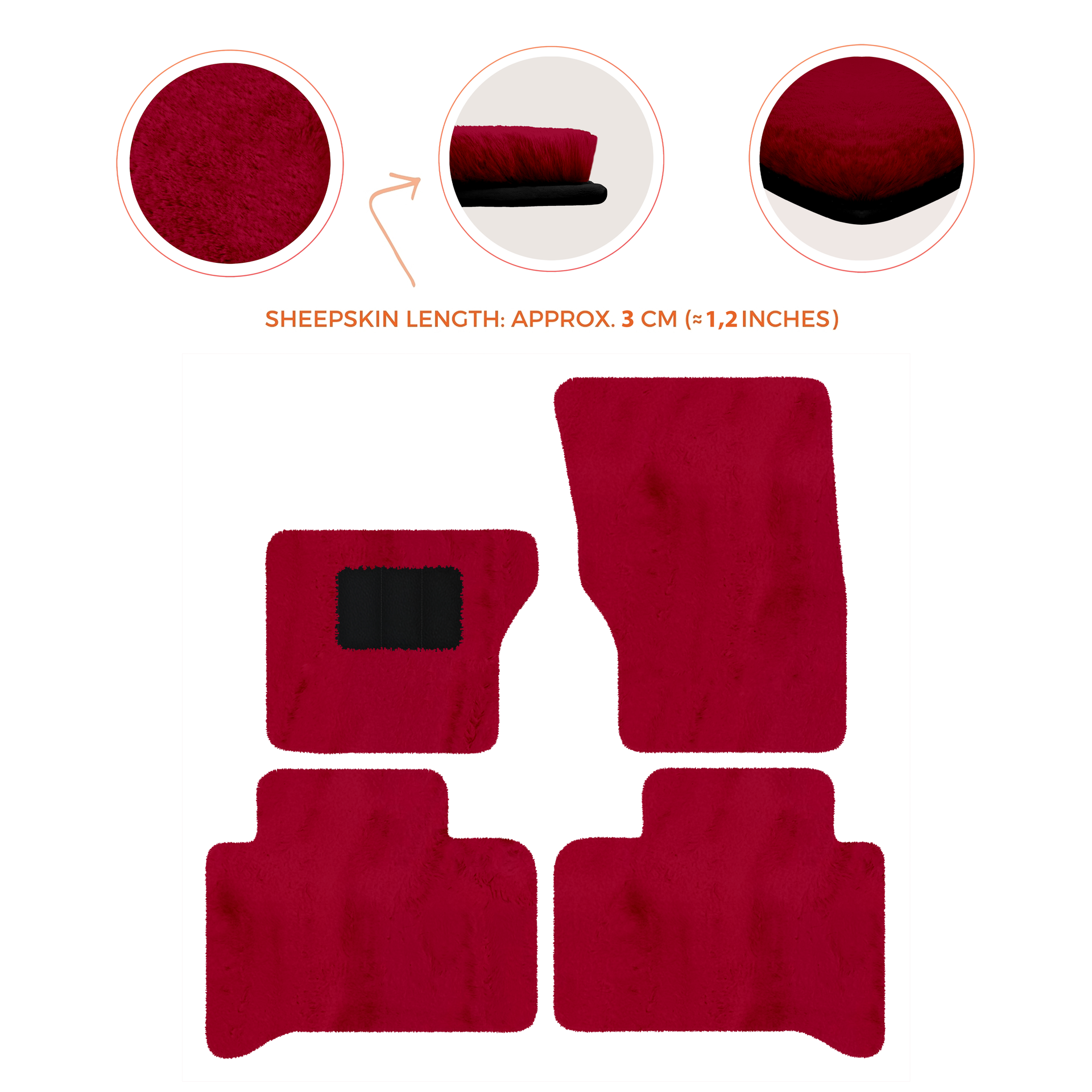 Luxury Sheepskin Floor Mats for Range Rover Velar (2017-2024)