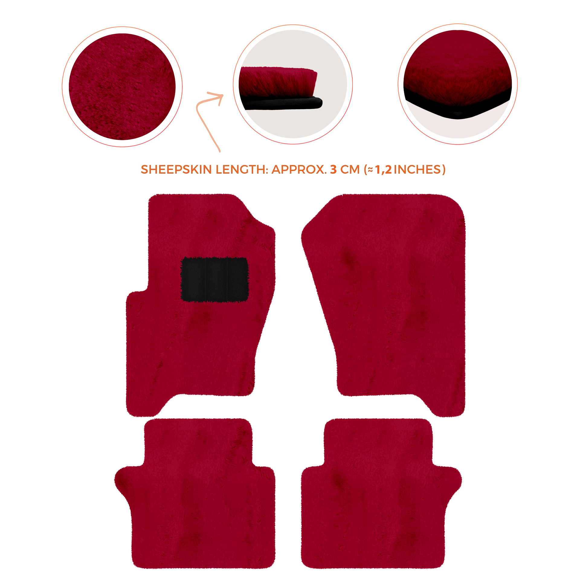 Luxury Sheepskin Floor Mats for Your Range Rover Sport 2005-2010