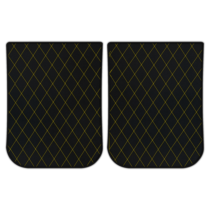Customizable Leather Floor Mats with Single Diamond Pattern for Ferrari LaFerrari (2013-2018)
