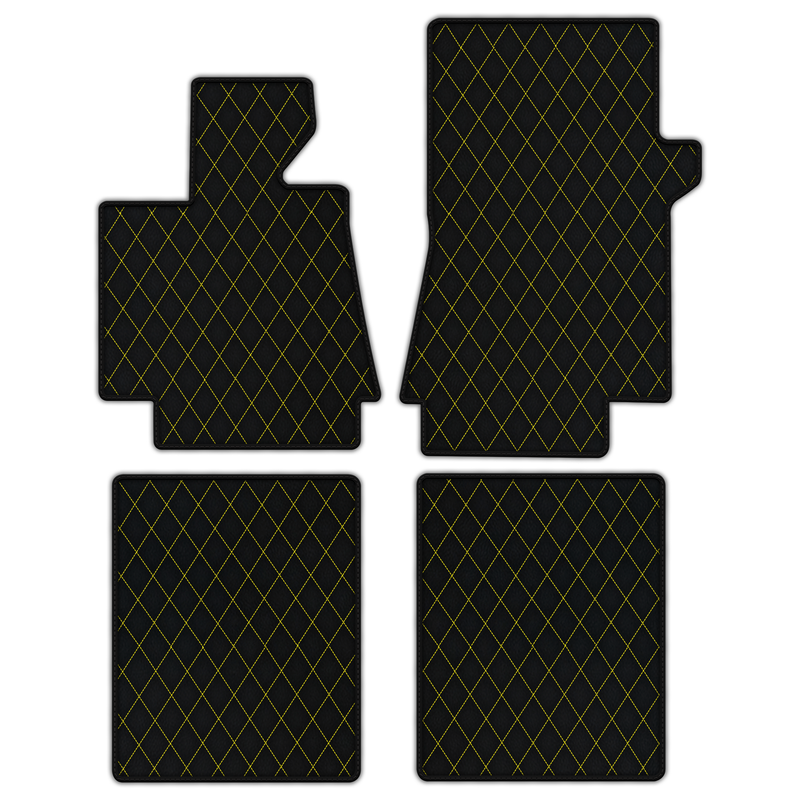 Tapis de voiture en cuir personnalisables avec un motif de diamant unique pour Bentley Arnage T (1998-2009)