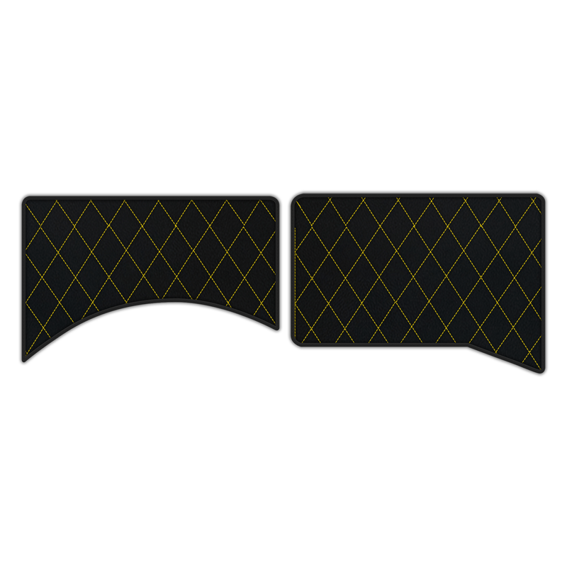 Customizable Leather Floor Mats with Single Diamond Pattern for Ferrari Daytona SP3 (2022–2025)