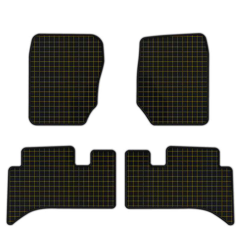 Customizable Leather Floor Mats with Square Pattern for Range Rover (1994-2002)
