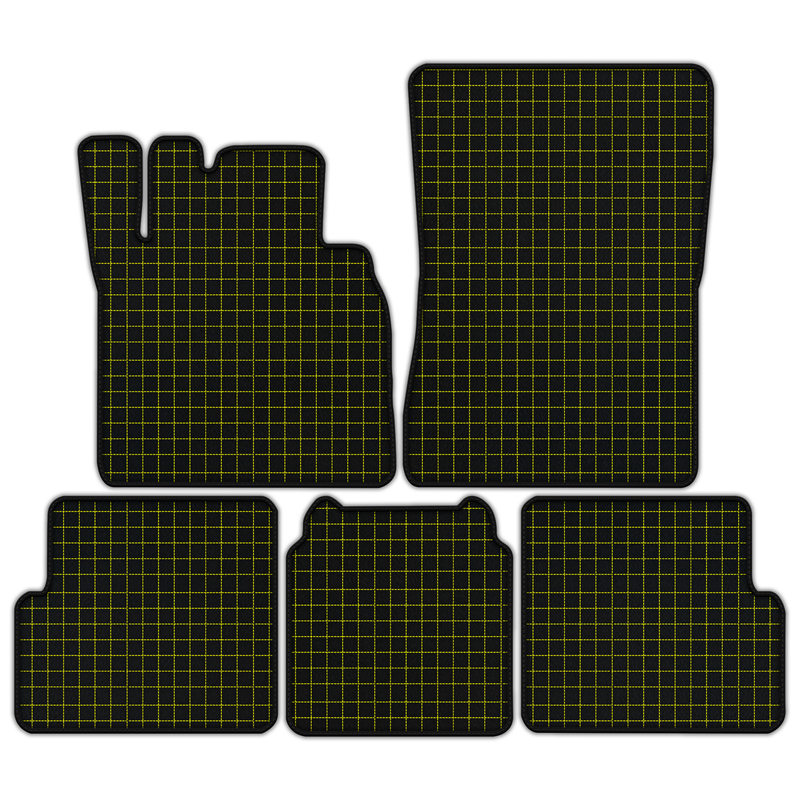 Customizable Leather Floor Mats with Square Pattern for Mercedes Benz G-Class W463 (2008-2018)