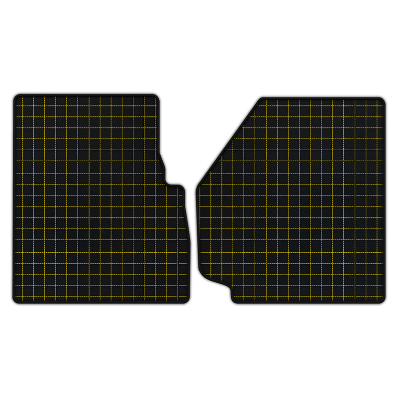 Customizable Leather Floor Mats with Square Pattern for Land Rover Defender 90 (2007-2020)