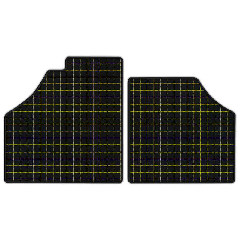 Customizable Leather Floor Mats with Square Pattern for Ferrari Enzo (2002-2004)