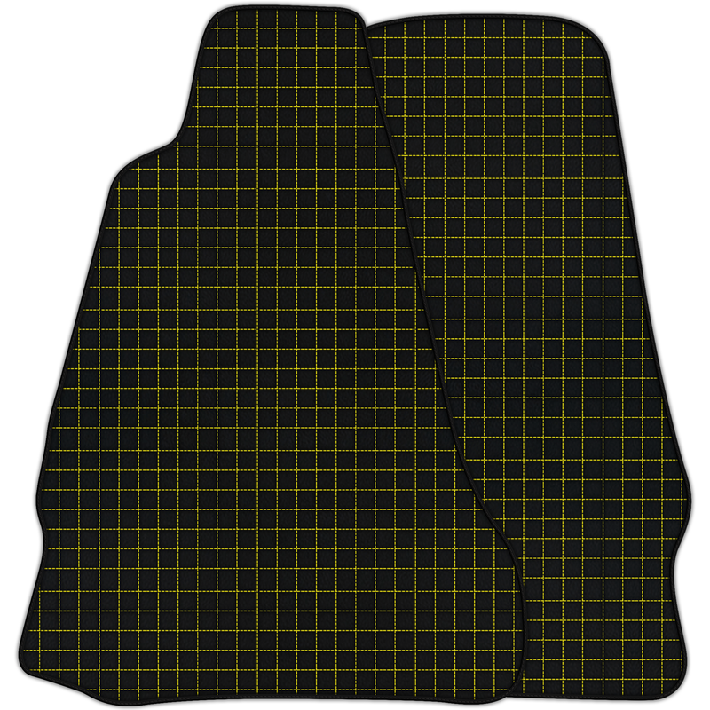 Tapis de voiture en cuir personnalisables à motif carré pour Aston Martin V8 Vantage (2005–2023)
