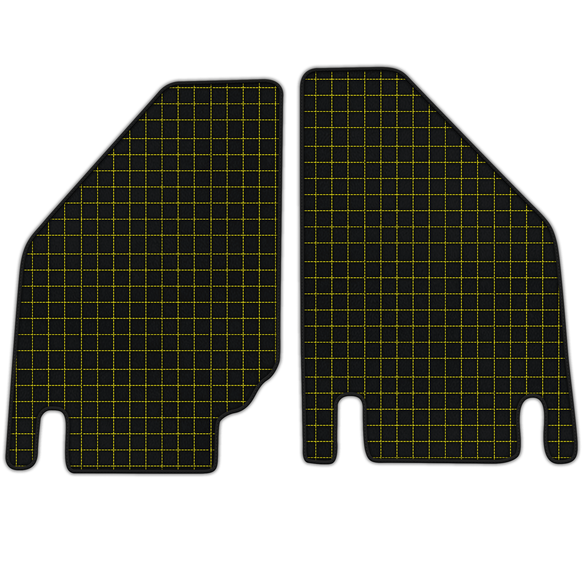 Customizable Leather Floor Mats with Square Pattern for Lamborghini Countach (1974–1990)