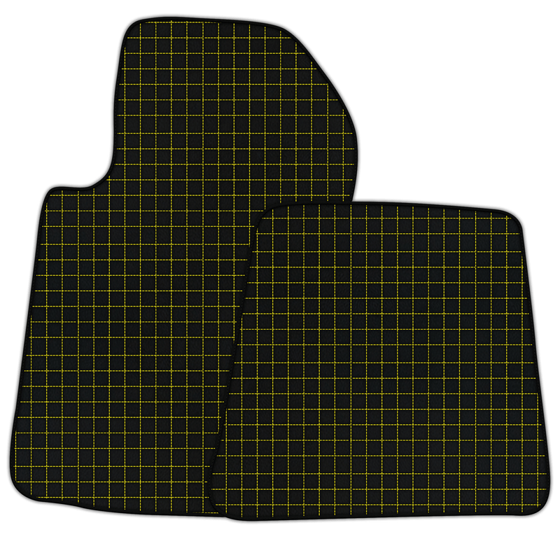 Tapis de voiture en cuir personnalisables avec motif carré