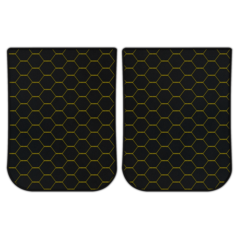 Customizable Leather Floor Mats with Symmetrical Hex Pattern for Ferrari LaFerrari (2013-2018)