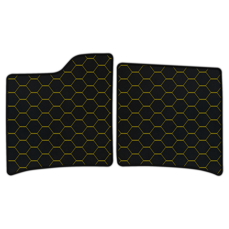 Customizable Leather Floor Mats with Symmetrical Hex Pattern for Ferrari 12Cilindri (2024-2026)