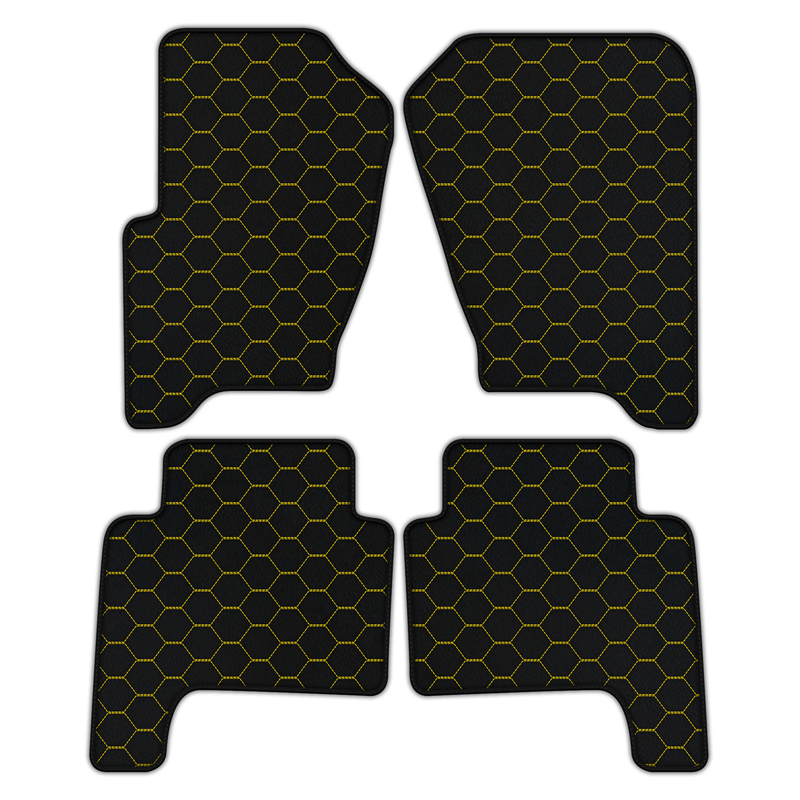 Customizable Leather Floor Mats with Symmetrical Hex Pattern for Range Rover Sport (2005-2010)