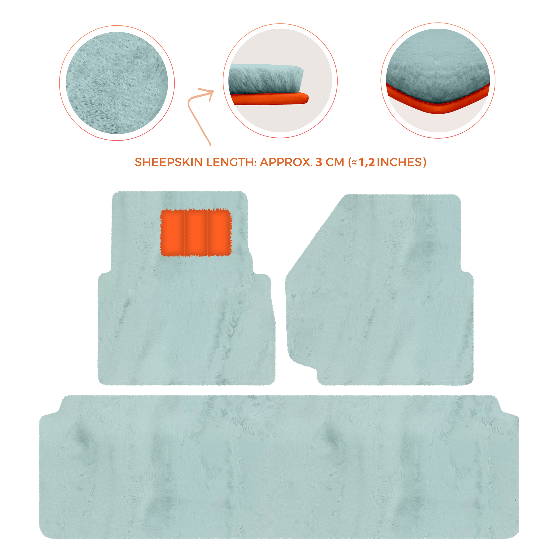 Luxurious Premium Sheepskin Floor Mats for Range Rover (2012-2022)