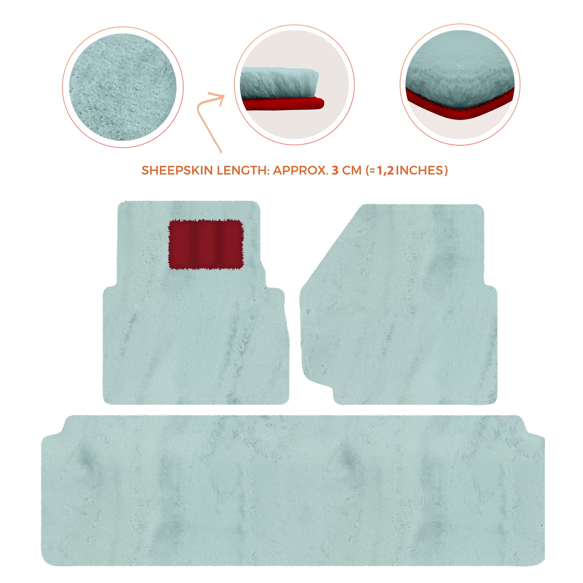 Luxurious Premium Sheepskin Floor Mats for Range Rover (2012-2022)