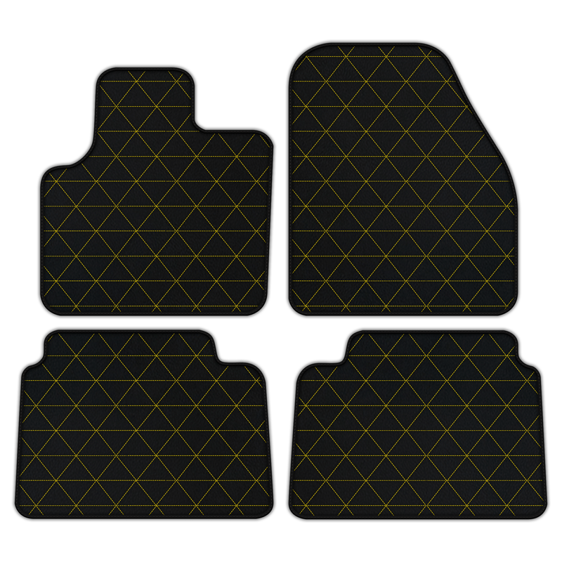 Customizable Leather Floor Mats with Triangle Pattern for Land Rover Discovery Sport (2019-2024)
