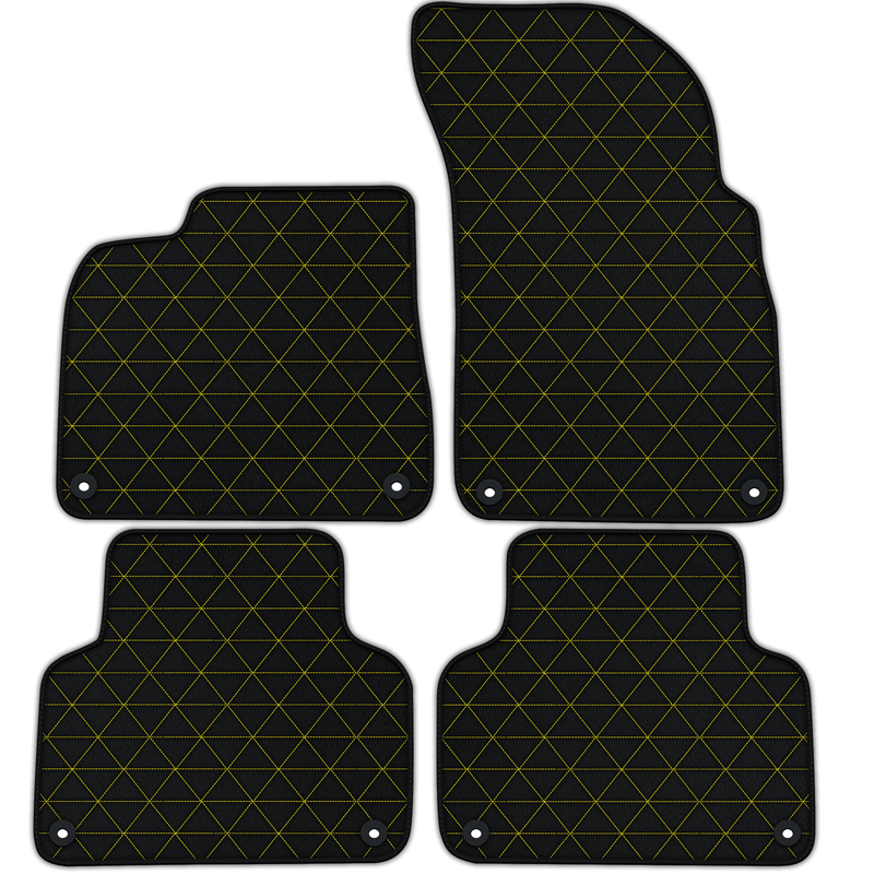 Tapis de voiture en cuir personnalisables avec motif triangle pour Lamborghini Urus (2018-2026)