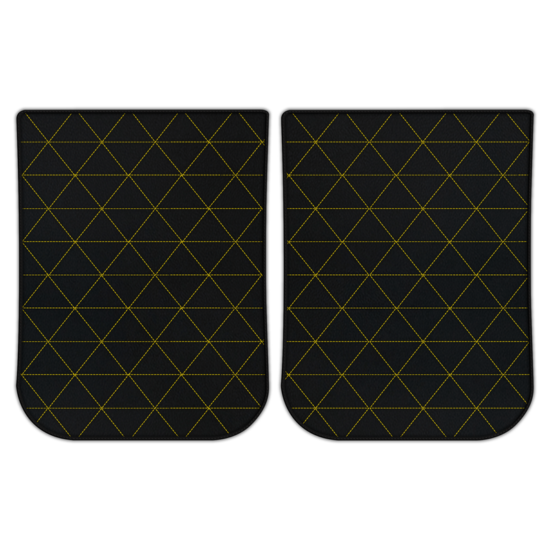 Customizable Leather Floor Mats with Triangle Pattern for Ferrari LaFerrari (2013-2018)