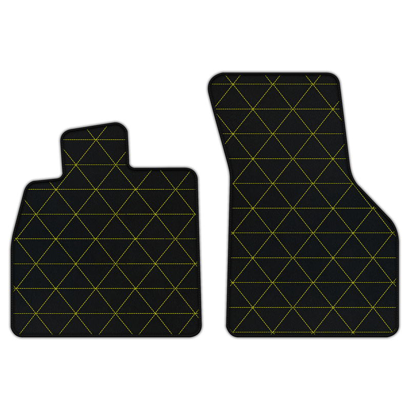 Customizable Leather Floor Mats with Triangle Pattern for Audi TT MK3 Coupe (2019-2023)