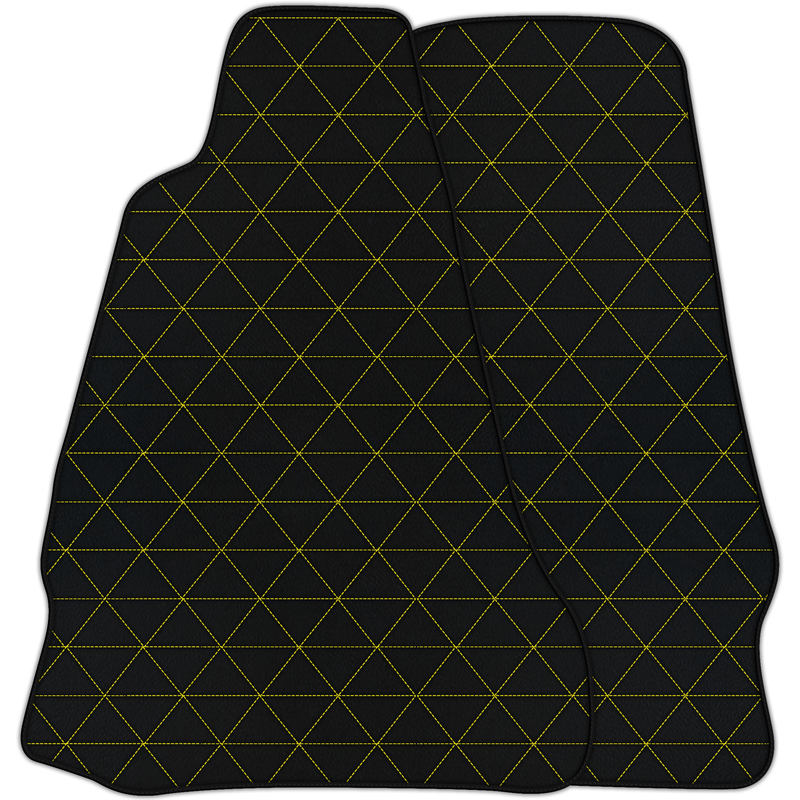 Tapis de voiture en cuir personnalisables à motif triangulaire pour Aston Martin V8 Vantage (2005–2023)