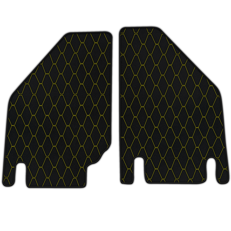 Tapis de voiture en cuir personnalisables avec motif hexagonal vertical pour Lamborghini Countach (1974–1990)