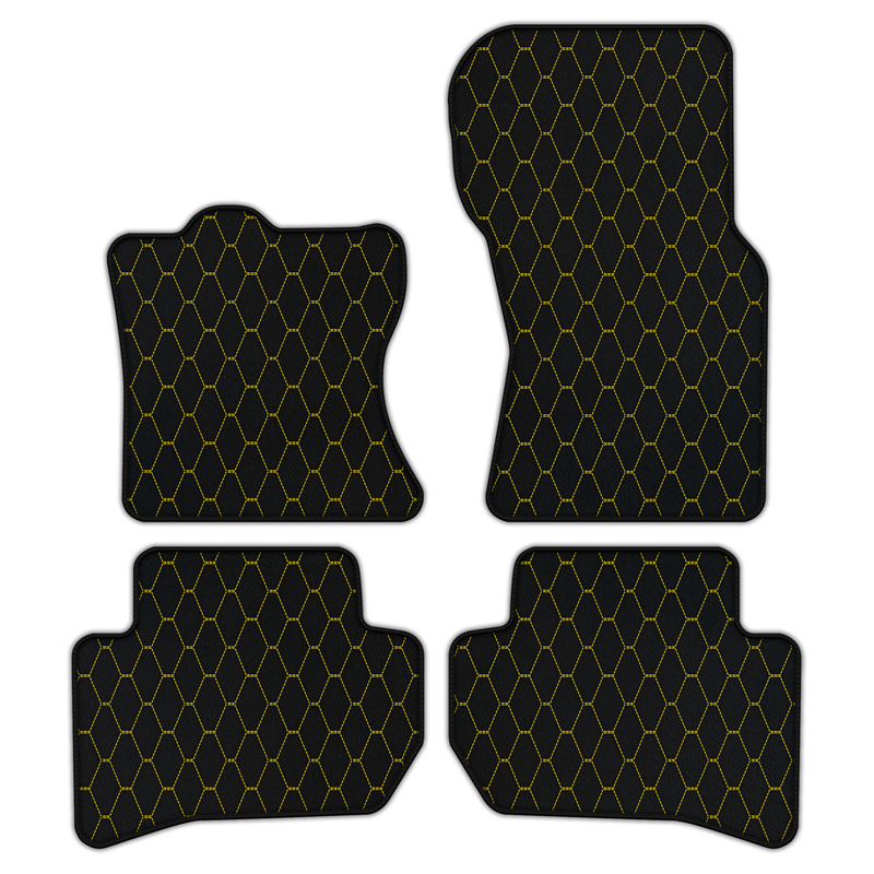 Customizable Leather Floor Mats with Vertical Hex Pattern for Range Rover Velar (2017-2024)