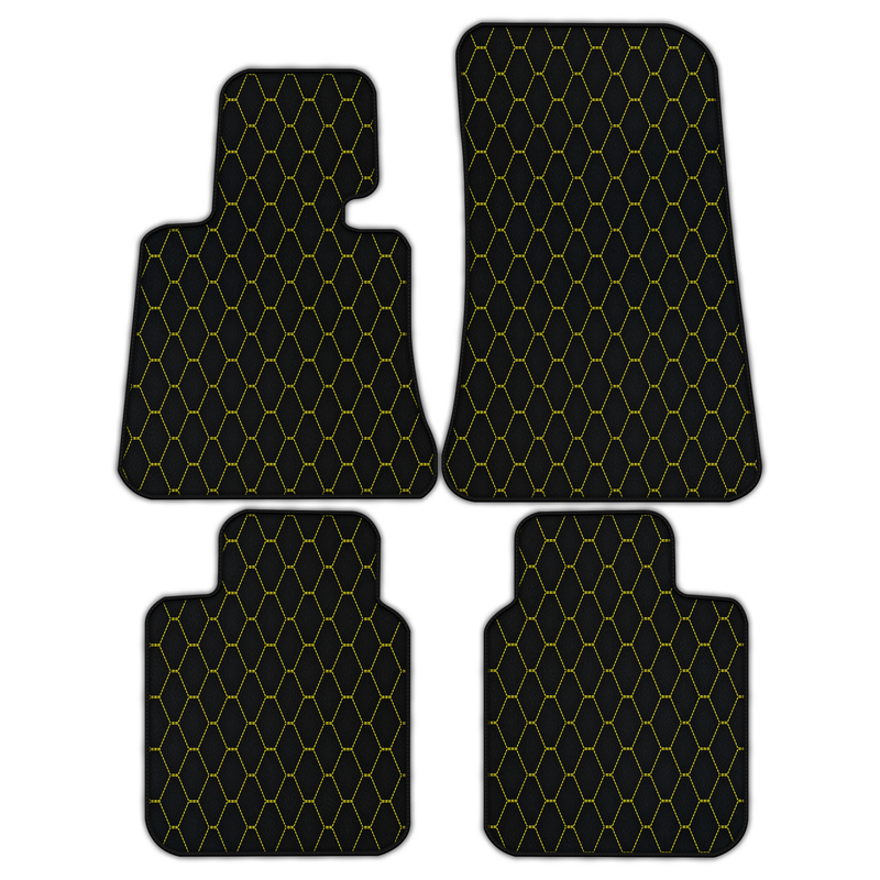 Tapis de voiture en cuir personnalisables avec motif hexagonal vertical pour Rolls Royce Phantom Drophead Coupe (2007-2016)