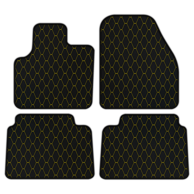 Customizable Leather Floor Mats with Vertical Hex Pattern for Land Rover Discovery Sport (2019-2024)